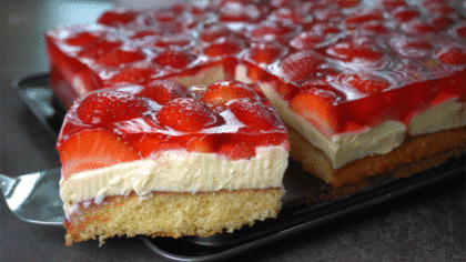 Prajitura cu capsuni- Foarte delicioasa...
