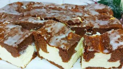 Cheesecake cu ciocolata si branza...