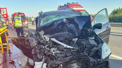 Accident grav pe A1, sensul...