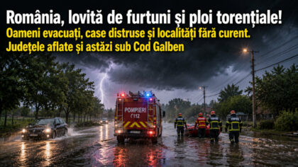 Romania, lovita de furtuni si...